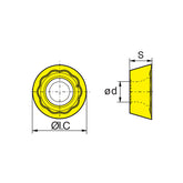 Milling inserts RDKT10T3/1204MO-MM RDKW0803/10T3/1204MO - Makotools Industrial Supply Tools for Metal Cutting